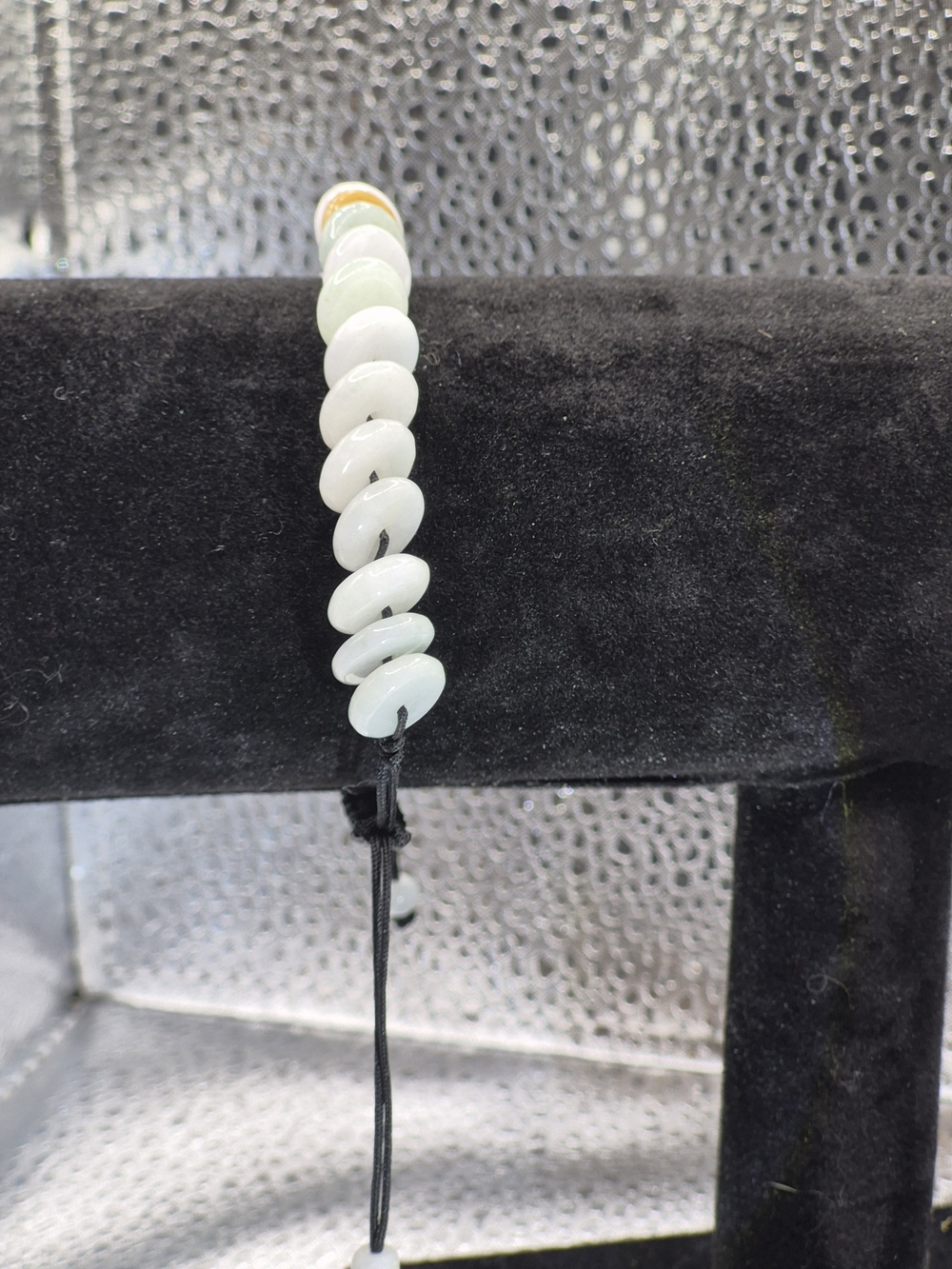 Genuine Jade Rondell Bead Bracelet